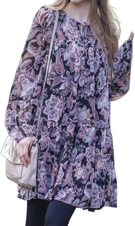 Papillon Quinn Paisley Floral Babydoll Dress In Multi
