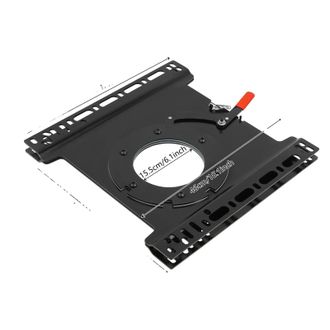 OEM Base Giratoria Con Rotaci&oacute;n De 360&deg;, Construcci&oacute;n De Acero Resistente, Color Negro