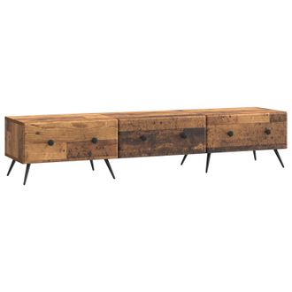 vidaXL Mueble De Tv Con Caj&oacute;n Madera Envejecida 147 X 34,5 X 30 Cm Vidaxl