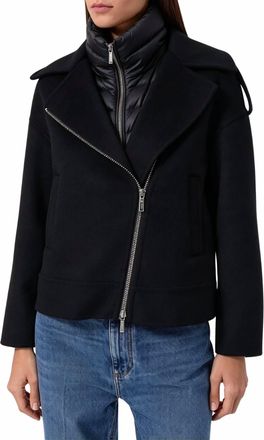 Moorer Viana-Cwx Biker Jacket In Nero