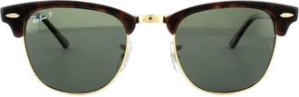 Ray-Ban Round Red Havana Green Polarized Sunglasses