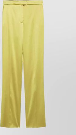 Valentino straight leg satin trousers belt loops