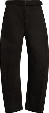 Christophe Lemaire Twisted Belted Pants in Slate at Nordstrom, Size 34 Us