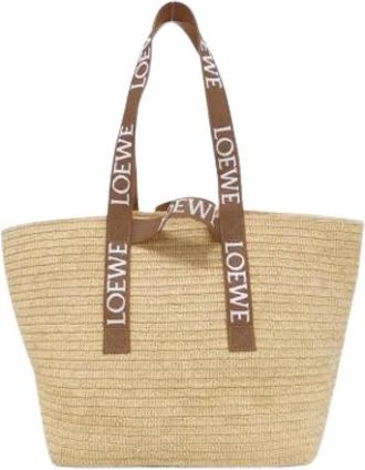 Loewe Pre-owned Raffia Handbag - Dames - Vintage Handtas - Beige - ONE Size - Vintage