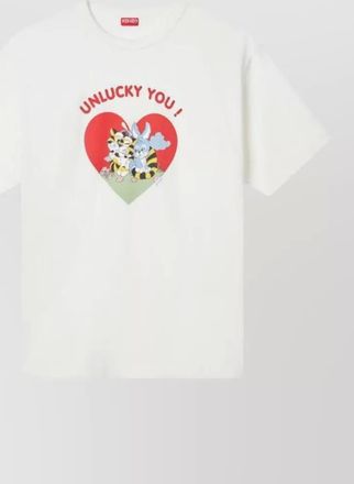 Kenzo cartoon graphic crew neck t shirt
