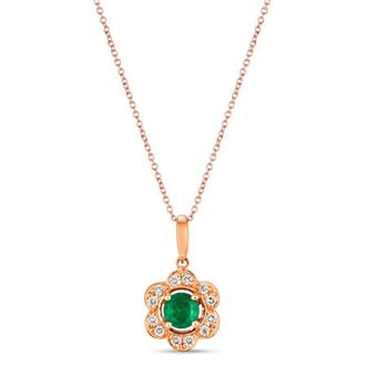 Le Vian Costa Smeralda Emeralds Pendant set in 14K Honey Gold