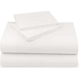 California Design Den Hotel Luxe 800 Thread Count 100% Cotton Sateen Sheet Set in True Ivory at Nordstrom, Size Queen