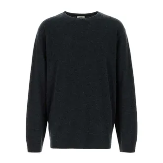 Le Kasha Round-neck Knitwear, male, Gray, Size: XL Colmar Cashmere Sweater