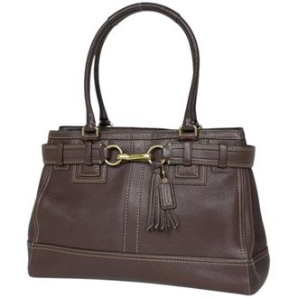 Coach Brown Leather Tote Bag (Pre-Owned)