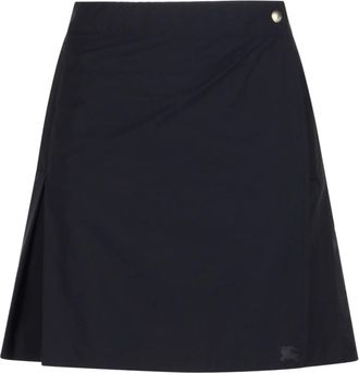 Burberry Short Skirts, female, Blue, Size: S Nadina Skirt