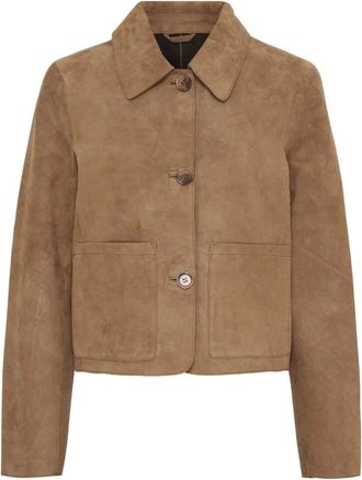 BTF-CPH Giacca in camoscio Sonja - - Jackets - Donna - Marrone - 2XL