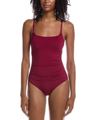 Anne Cole Shirred Mallot One-Piece