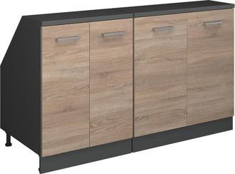 Vicco Conjunto De Armarios Para Techo Inclinado Rion, Sonoma, 140 Cm Lote De 2 Carcasas De Armario 60 Cm De Profundidad, Vicco