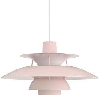 Louis Poulsen PH 5 Pendelleuchte, monochrome pale rose