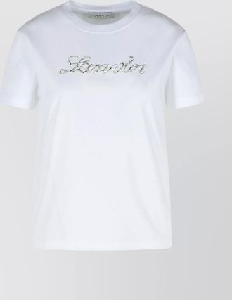 Lanvin embellished logo cotton t-shirt
