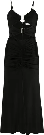 Nissa cut-out midi dress - women - Polyester/Spandex/Elastane - 36 - Black
