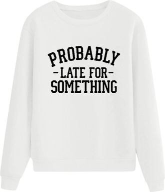 Generic Gifts for Women Sale Clearance Sweatshirts for Women UK Plus Size Womens Fashion Top Shirts Soft Print Long-sleeved O Neck Warm Sweatshirt Casual My O