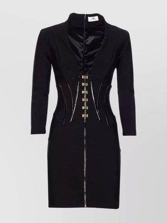 Elisabetta Franchi v-neck mini dress