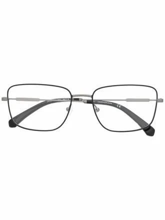 Calvin Klein Jeans wire-frame square glasses - unisex - Acetate/Metal (Other) - 56 - Black
