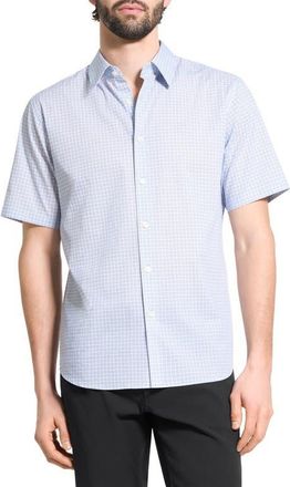 Theory Irving Short Sleeve Button-Up Shirt in Olympic Multi at Nordstrom, Size Xx-Large