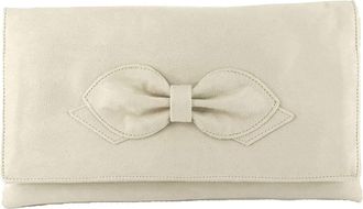 Loni Gorgeous Faux Suede Clutch Shoulder Bow Bag