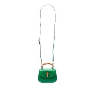 Gucci Pre-owned Vintage Satchel - Dames - Pre-owned - Groen - Maat: ONE Size Leer
