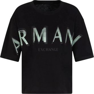 A|X Armani Exchange T-shirt - Dames - T-shirts - Zwart - XL - Tops