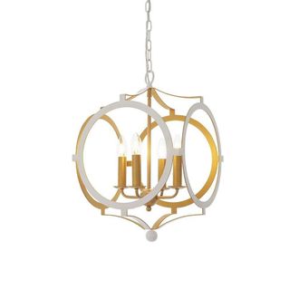 Netlighting VICENZA Stylish Contemporary Dimmable Indoor 4 Light Ceiling Pendant in White