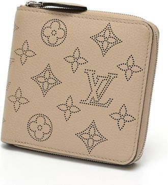 Louis Vuitton Galle Grayish Mahina Leather Wallet (Bi-Fold) (Pre-Owned)