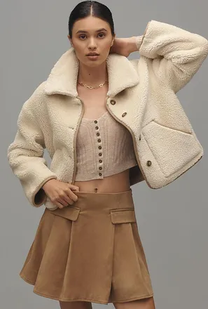 Velvet Amara Sherpa Reversible Jacket