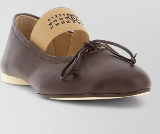 Maison Margiela numeric anatomic ballerina flats bow detail