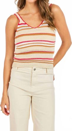 Sadie & Sage Cloud Sweater Tank Top In Multi