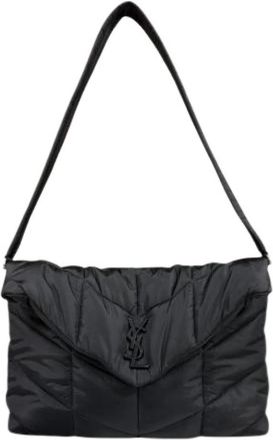 Saint Laurent Pre-owned Nylon Shoulder Bag - Dames - Vintage Schoudertas - Zwart - ONE Size - Nylon - Vintage