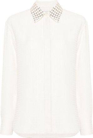 Golden Goose 3D-check shirt - women - Cotton/Viscose - S - White