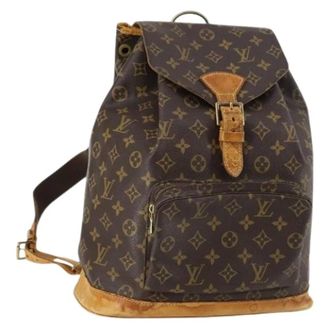 Louis Vuitton Pre-owned Backpacks, female, Brown, Size: ONE SIZE Pre-owned Vintage Canvas Backpack