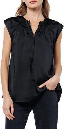 Ciebon Jessa Zip Top in Black at Nordstrom Rack, Size X-Small