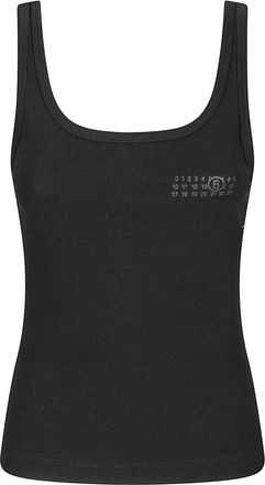 Maison Margiela Tank top in ribbed cotton