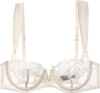 Kiki De Montparnasse Kiki de Montparnasse Juliette Silk-Trim Balconette Bra