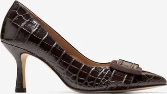 Cole Haan Womens Fidela Buckle Pumps - Brown Size 10.5