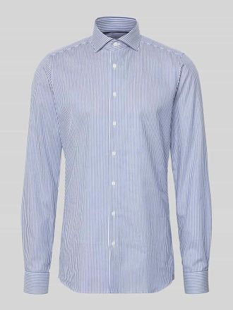 Olymp Level 5 Body Fit Business-Hemd mit extra langem Arm in Royal, Gr&ouml;&szlig;e 38L