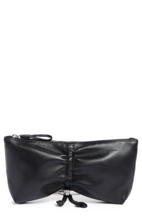 Longchamp Le Roseau Leather Clutch in Black at Nordstrom Rack