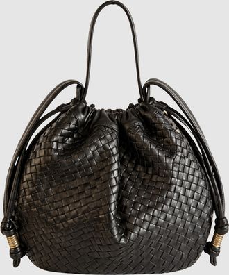 Sista Paris Sac Moon Cuir Black