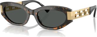 Versace Ve 4501 Cat Eye Zonnebril - Dames - Zonnebrillen - Bruin - 54 MM - Accessoires