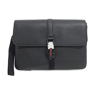 Gucci Crossbody Bag Piuma Calf - Heren - Tassen - Zwart - ONE Size - Leer - Tassen