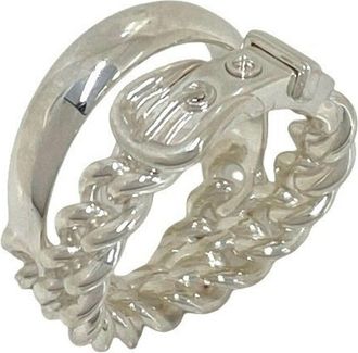 Herm&egrave;s Silver Silver 925 Band Ring (Pre-Owned)