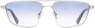 Lanvin LNV133S 035 Mens Sunglasses Silver Size 58