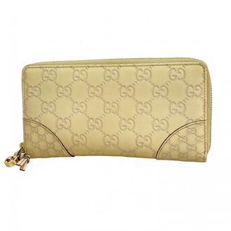 Gucci Ivory Leather Long Wallet (Bi-Fold) (Pre-Owned)