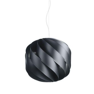 Linea Zero Suspensi&oacute;n 3 Luces Negra En Metal Cromado Cm. 72x70h