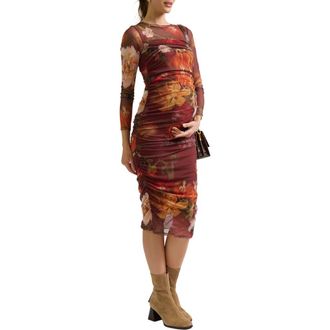 Cache Coeur Vanessa Maternity & Nursing Dress in Multicolor at Nordstrom, Size X-Large