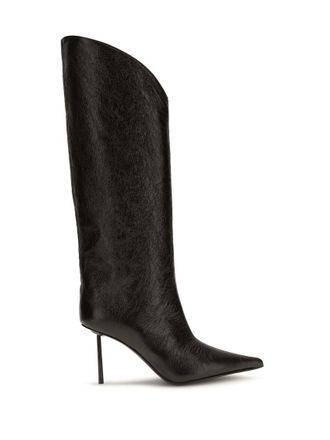 Le Silla Black Textured Futura Boots